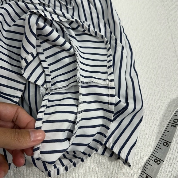 Jealous Tomato one shoulder tassel striped romper size S - Picture 5 of 8